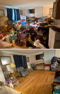 Living room cleaning